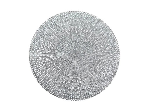 [90033294 603397] Zeller Present Tischset Cut out Ø 41 cm, Silber