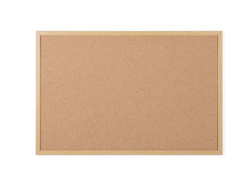 [90033337 266929] Bi-Office Pinnwand 60 cm x 45 cm, Braun