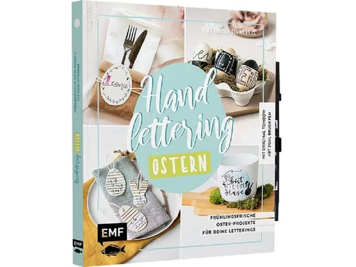 [90210905 1311972] EMF Bastelbuch Ostern Handlettering 1 Stück, Mehrfarbig