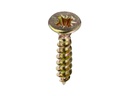 Krafter Spanplattenschrauben Senkkopf 2.5 x 16 mm Stahl, 30 Stück