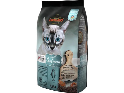 [90211092 1294527] Leonardo Cat Food Trockenfutter Adult getreidefrei Lachs, 1.8 kg