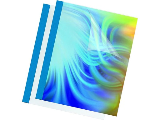 [90033360 80110] Fellowes Einbanddeckel Prestige für 1-8 Blatt, 100 Stück, Blau