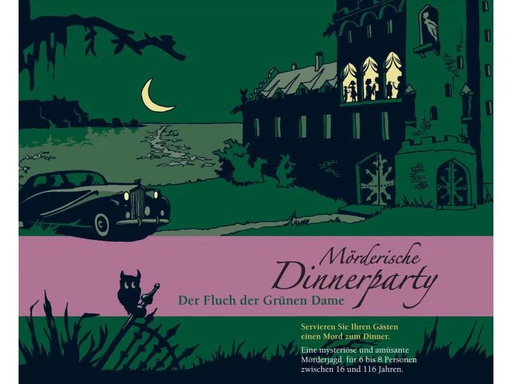 [90033375 862388] Blaubart Verlag Partyspiel Mörderische Dinnerparty: Fluch der Grünen Dame