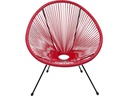 Kare Stuhl Acapulco Rot