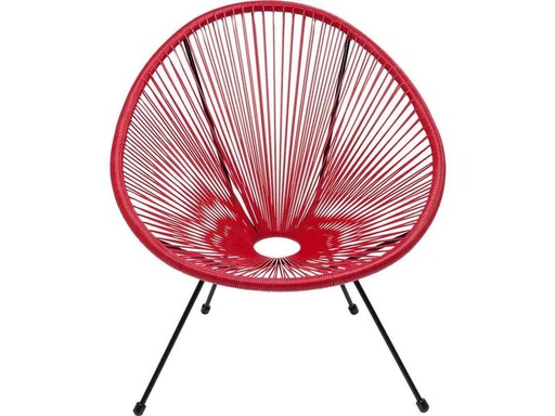 [90003316 1099285] Kare Stuhl Acapulco Rot