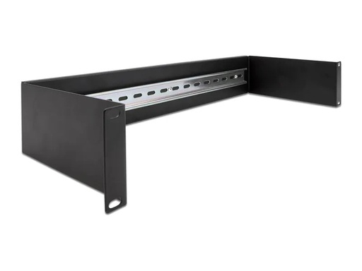 [90211245 1306850] Delock Hutschienenpanel 2HE 19, Schwarz
