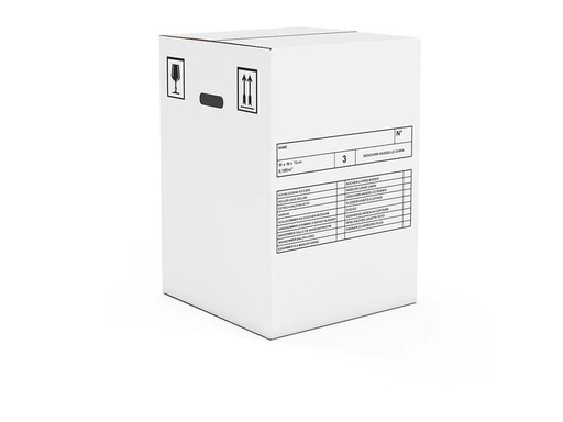 [90211804 1314098] Antalis Umzugsbox 50 x 50 x 72 cm Weiss 10 Stück