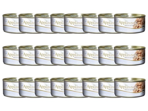 [90212017 1303204] Applaws Nassfutter Dose Thunfischfilet &amp; Käse in Brühe, 24 x 156 g