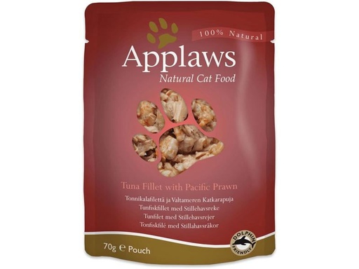 [90212018 1303100] Applaws Nassfutter Thunfisch &amp; Pazifik-Garnelen, 70 g