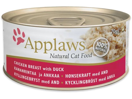 [90212050 1303112] Applaws Nassfutter Dose Hühnerbrust &amp; Ente, 70 g