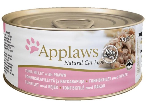 [90212055 1303120] Applaws Nassfutter Dose Thunfischfilet &amp; Garnelen, 70 g