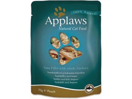 [90212063 1303102] Applaws Nassfutter Pouch Thunfisch &amp; Sardellen, 70 g