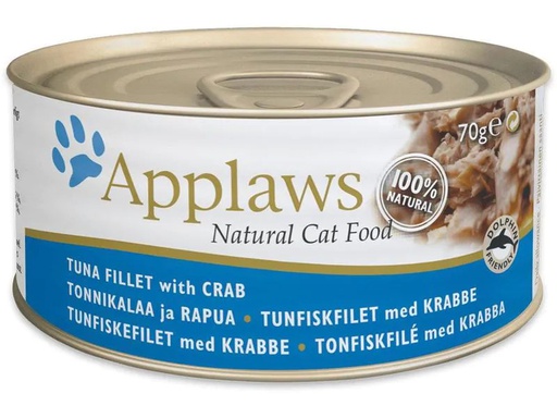 [90212065 1303113] Applaws Nassfutter Dose Thunfischfilet &amp; Krabben, 70 g