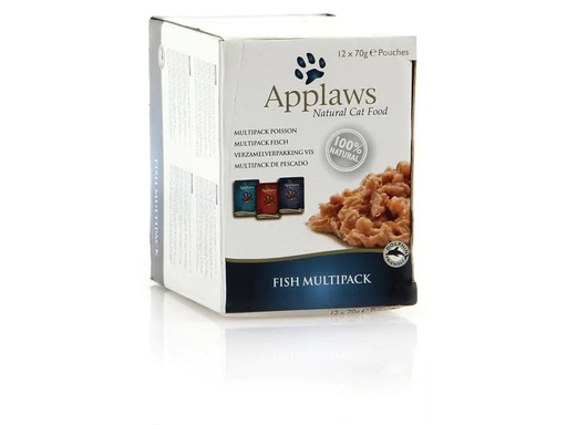 [90212068 1303090] Applaws Nassfutter Pouch Fisch Multipack, 12 x 70 g