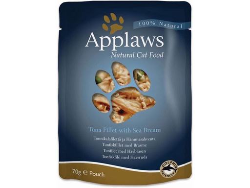 [90212073 1303101] Applaws Nassfutter Pouch Thunfisch &amp; Seebrasse, 70 g