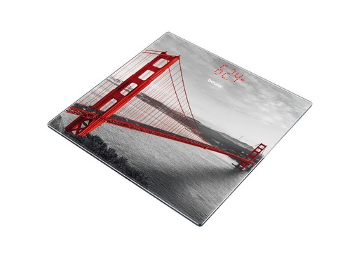 [90212310 1314942] Beurer Personenwaage GS 215 San Francisco Grau; Rot