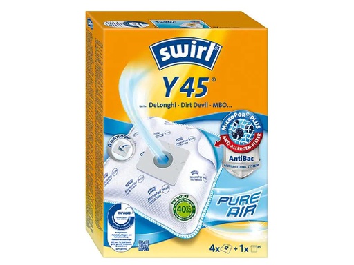 [90212350 1315164] Swirl Staubfilterbeutel MicroPor Y45 4 Stück