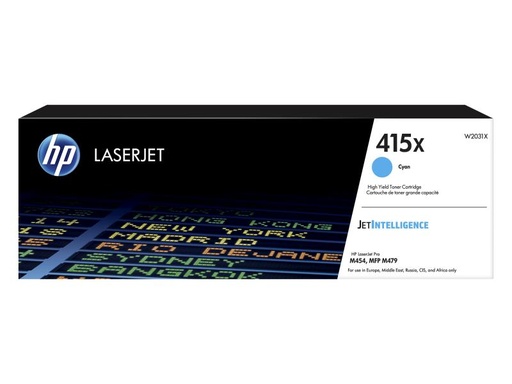 [90033611 950136] HP Toner Nr. 415X (W2031X) Cyan