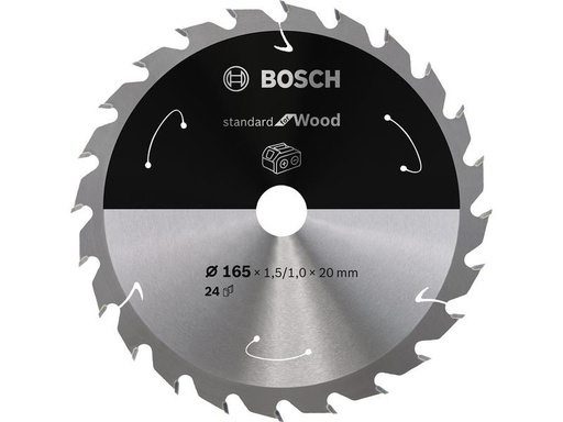 [90212581 1313468] Bosch Professional Kreissägeblatt Standard for Wood Ø 165, Z 24
