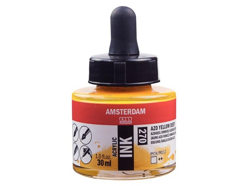 [90212794 1317675] Amsterdam Acryltinte 270 Azogelb dunkel transparent 30 ml