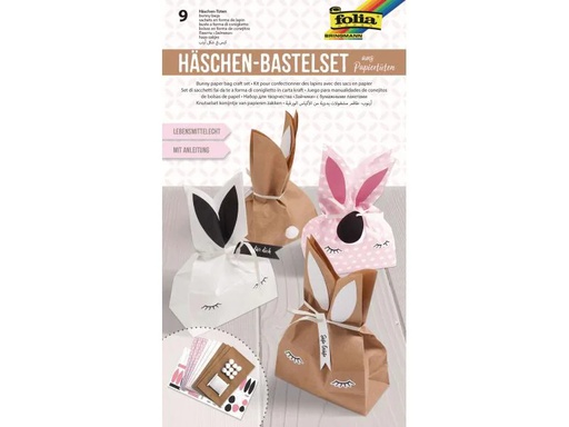 [90213220 1020526] Folia Bastelset Häschen, 9 Stück