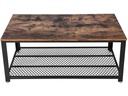 VASAGLE Couchtisch mit Gitterablage 106.2 x 60.2 cm