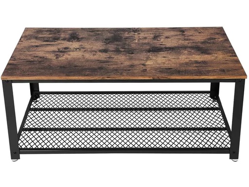 [90213247 1309838] VASAGLE Couchtisch mit Gitterablage 106.2 x 60.2 cm
