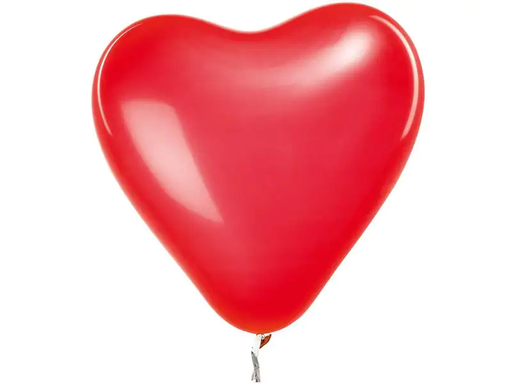 [90033726 1146417] Rico Design Luftballon Herz Ø 30 cm, 12 Stück, Rot