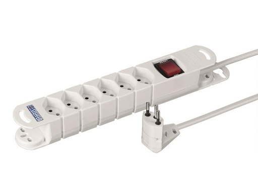 [90213268 1309823] STEFFEN Steckdosenleiste VARIABL 6 x T13, Peachick Move 270°