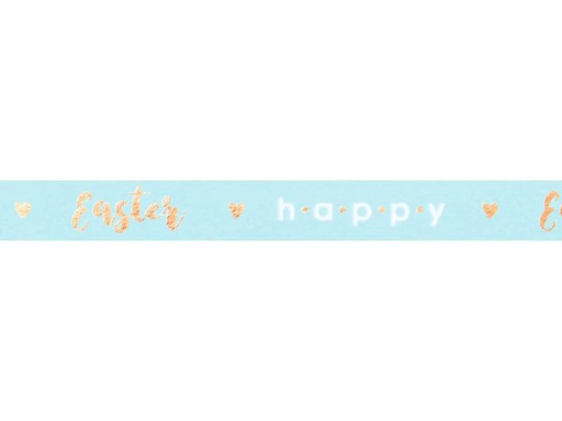 [90213274 1312191] Folia Washi-Tape Happy Easter, 15 mm x 5 m, Roségold