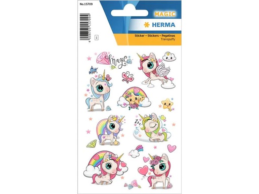 [90213433 1316962] Herma Stickers Motivsticker Magic Einhorn 10 Stück Mehrfarbig