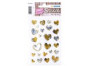 Herma Stickers Motivsticker Creative Herzen 25 Stück Gold/Silber