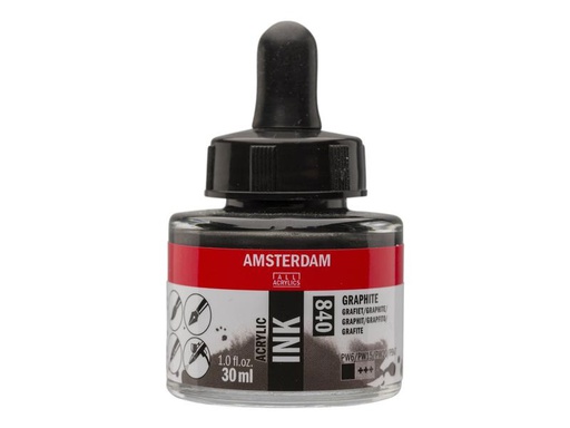 [90213737 1317667] Amsterdam Acryltinte 840 Graphit deckend, 30 ml 30 ml, Graphit