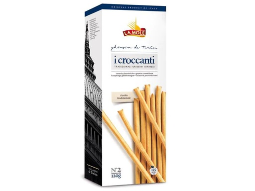 [90213787 1318295] La Mole Apéro Croccanti Grissini Torinesi Classici 120 g