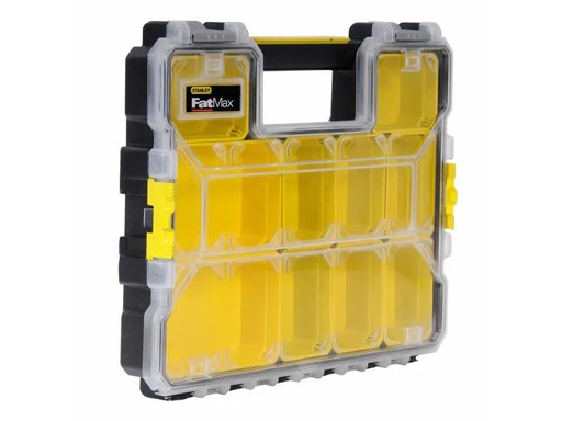 [90033879 333943] Stanley Fatmax Organizer 10 Fächer, Kunststoffschliessen