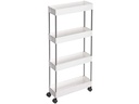 Songmics Regal auf Rollen, Weiss