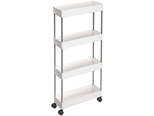 [90213820 1309938] Songmics Regal auf Rollen, Weiss
