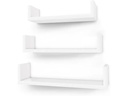 Songmics Wandregal u-förmig , Weiss
