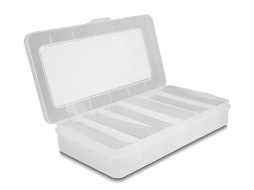 [90213932 1320775] Delock Schrumpfschlauch 196-teilig Sortimentsbox Transparent