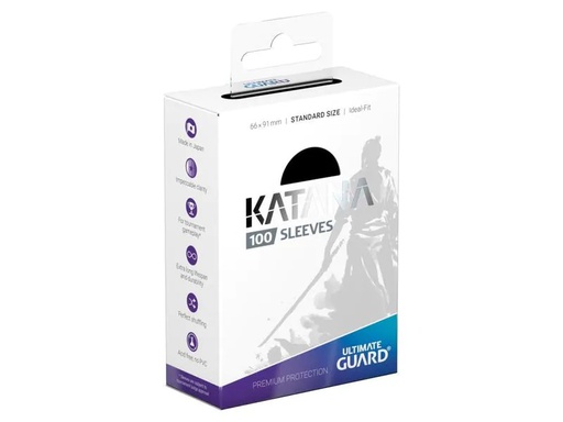 [90214236 1320009] Ultimate Guard Kartenhülle Katana Sleeves Standardgrösse Schwarz 100