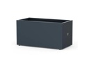 Herstera Pflanzentrog Metal Planter 50, 100 x 50 x 50 cm, Anthrazit