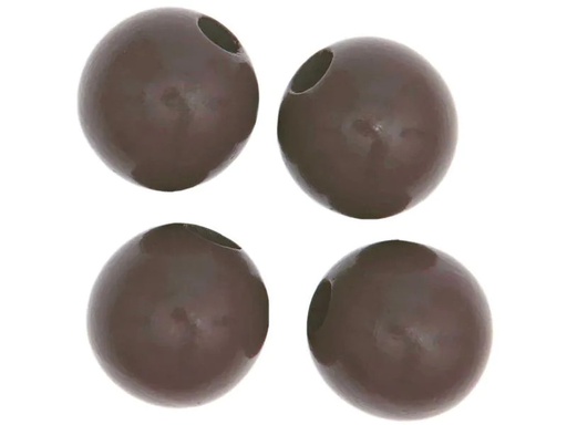 [90214338 1295919] Rico Design Holzperlen Makramee Grau, 4 Stück