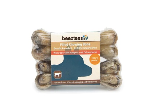 [90214356 1311960] Beeztees Kausnack Knochen Ochsenziemer 10 cm, 2 Stück