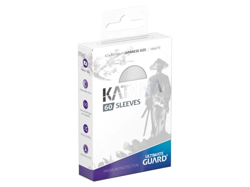 [90214409 1320017] Ultimate Guard Kartenhülle Katana Sleeves Japanische Grösse Weiss 60