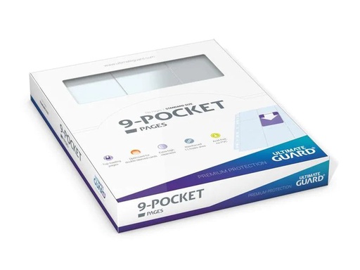 [90214411 1320055] Ultimate Guard Ordner-Einlagen 9-Pocket Pages 100 Stk.