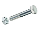 Krafter Sechskantschrauben M 6 x 30 mm mit Muttern Edelstahl, 4 Stk