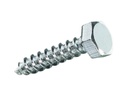 Krafter Schlüsselschrauben Sechskantkopf  6 x 30 mm Stahl, 10 Stück
