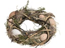 G. Wurm Osterkranz aus Holz 1 Stück, Braun