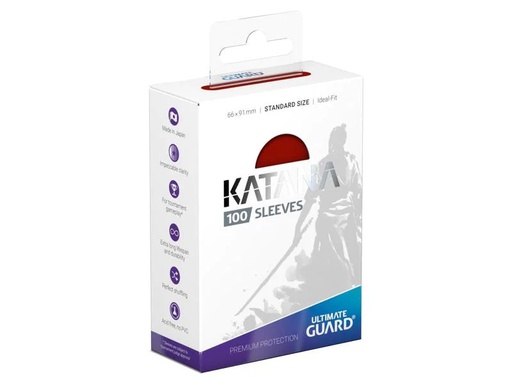 [90214699 1320012] Ultimate Guard Kartenhülle Katana Sleeves Standardgrösse Rot 100