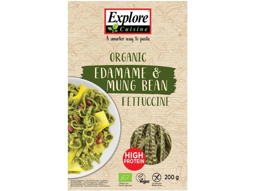 [90214757 1326104] Explore Cuisine Teigwaren Bio Fettuccine Edamame und Mungobohne 200 g